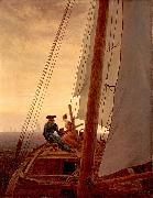 Caspar David Friedrich On a Sailing Ship oil painting reproduction